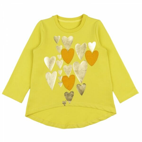 Sweater ” Heart” yellow