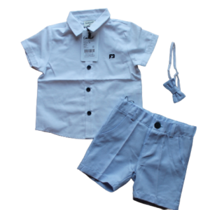 Shirt with shorts light blue