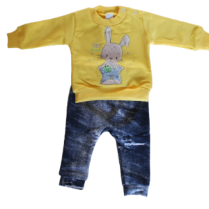 Baby set 2 piece Bunny frog in yellow