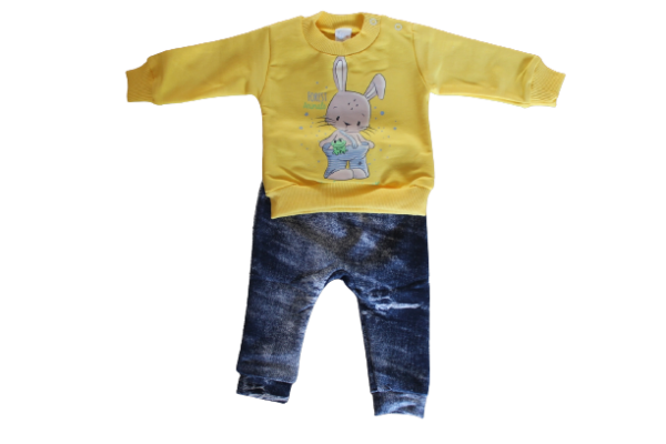 Baby set 2 piece Bunny frog in yellow