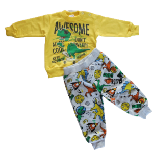 Set 2 piece Dino in yellow