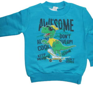 Sweater Dino in elektrisch blauw