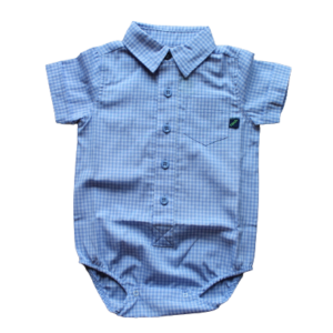 Body-shirt bleu clair (100 % coton)
