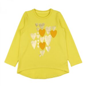 Sweater “Hart” geel