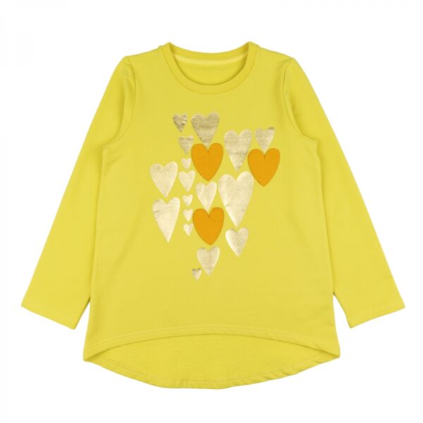 Sweater “Hart” geel