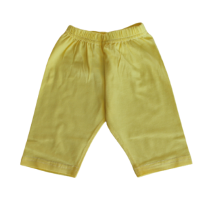 Short leggings girls lycra yellow