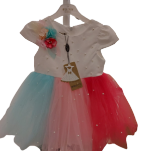 Colorful dress with tulle