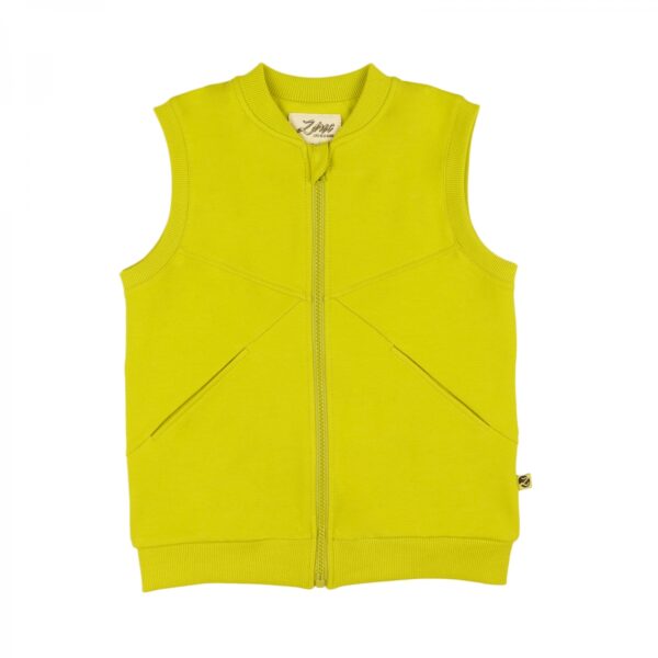 Cardigan with short sleeves neon yellow