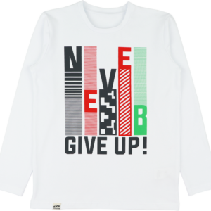T-shirt Never give up wit