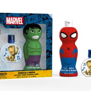Marvel Heroes set EDT 50 ml  + 2 x 1D Gel & Shampoo 400 ml Spider-Man & Hulk